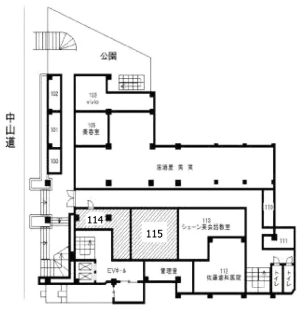 小豆沢ローズハイム114 間取り図