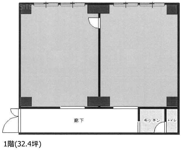 マートルコート三田102 間取り図