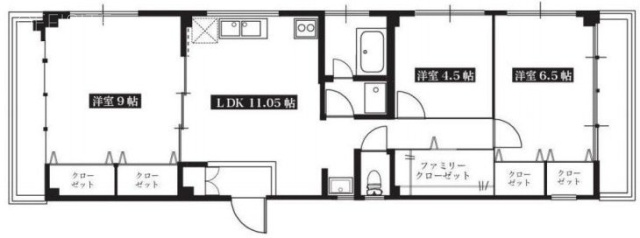JC江戸川橋ビル3F 間取り図
