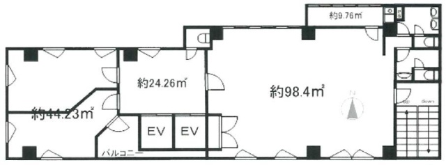 銀座M&Sビル4F 間取り図