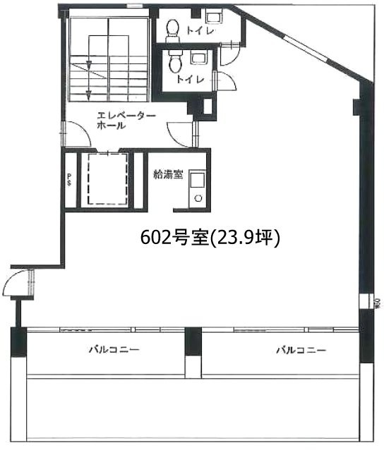 麻仁ビル渋谷(まにビル)ビル602 間取り図