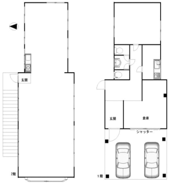 ELECO要町1F～2F 間取り図