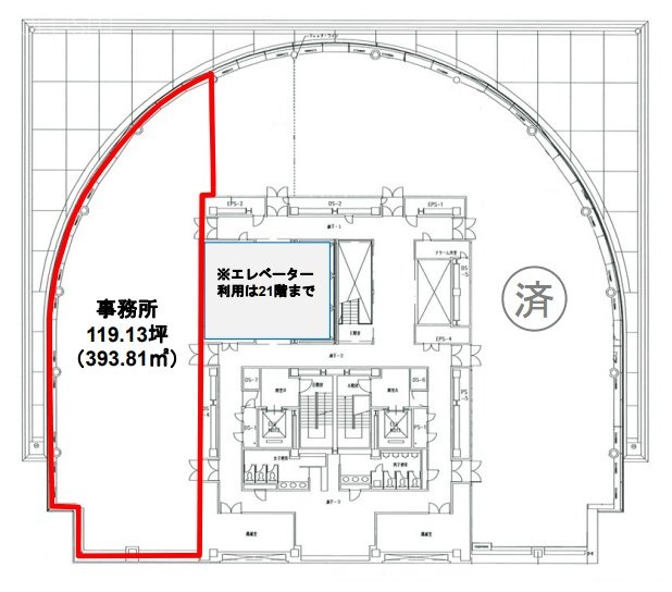 アルカウエスト22F 間取り図