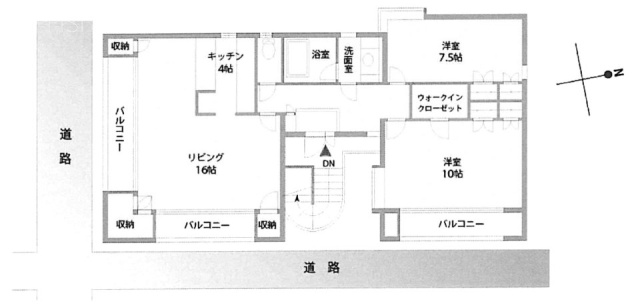 SAWAマンション3F 間取り図