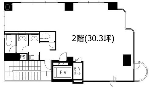 ACN日本橋小網町ビル2F 間取り図