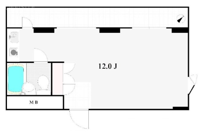 パークノヴァ渋谷606 間取り図