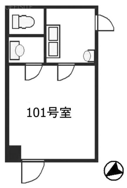 赤坂三喜マンション101 間取り図