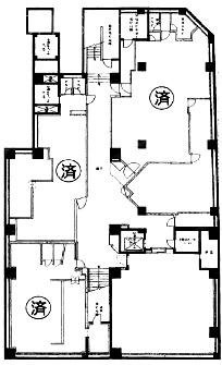 新宿高野第2ビルB 間取り図