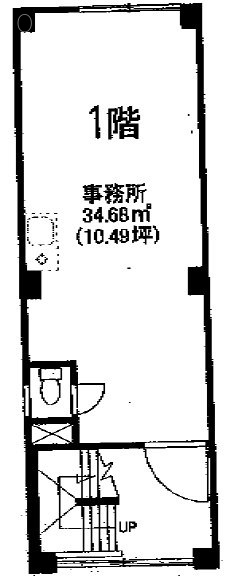 サンサイド岩本町ビル1F 間取り図