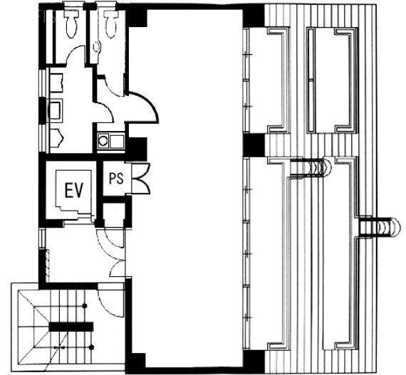 HKパークビルⅢ7F 間取り図