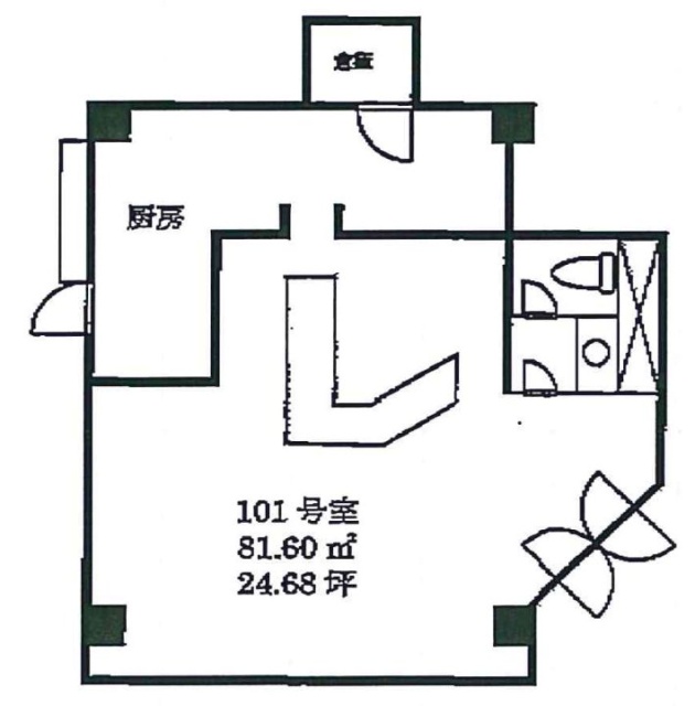 VILLA GLORIA(ビラ・グロリア)101 間取り図