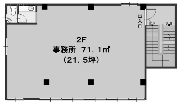 北沢ビル2F 間取り図