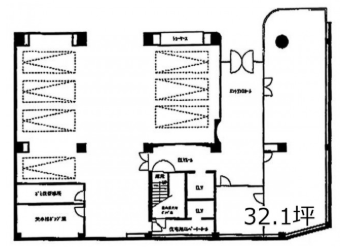 バティマンイケダ1F 間取り図