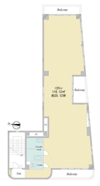 王子TKビル3F 間取り図