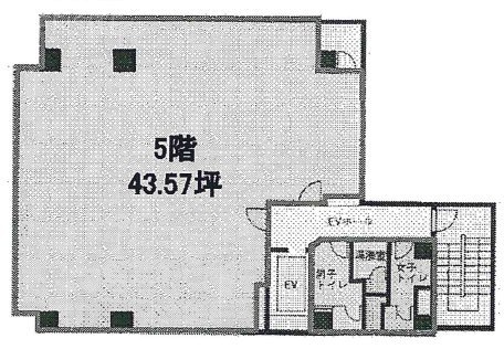 天野ビル5F 間取り図