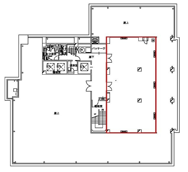 銀座2丁目松竹ビル10F 間取り図