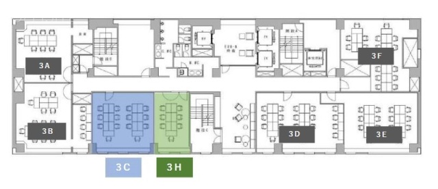 新宿ワシントンホテルアネックス(新宿ワシントンホテル新館3階)H 間取り図
