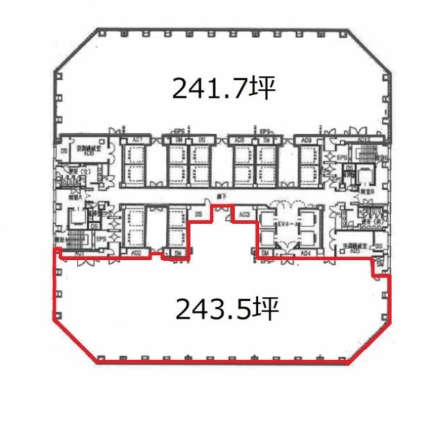 聖路加タワー806 間取り図