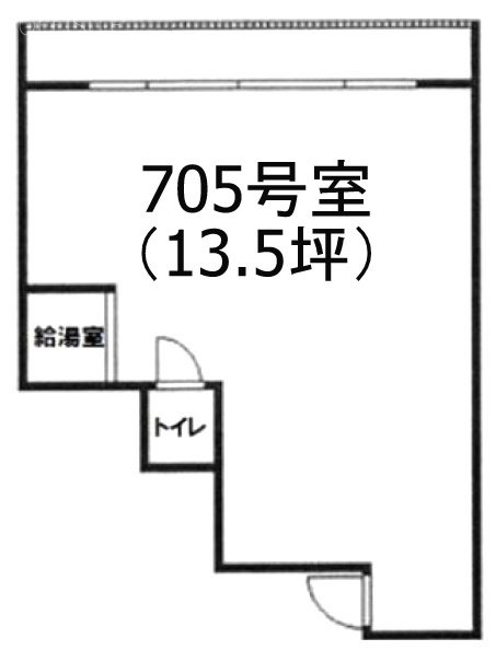 岡本ビル705 間取り図