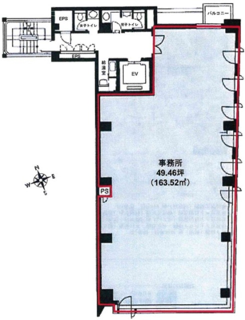 西新橋一丁目川手ビル5F 間取り図