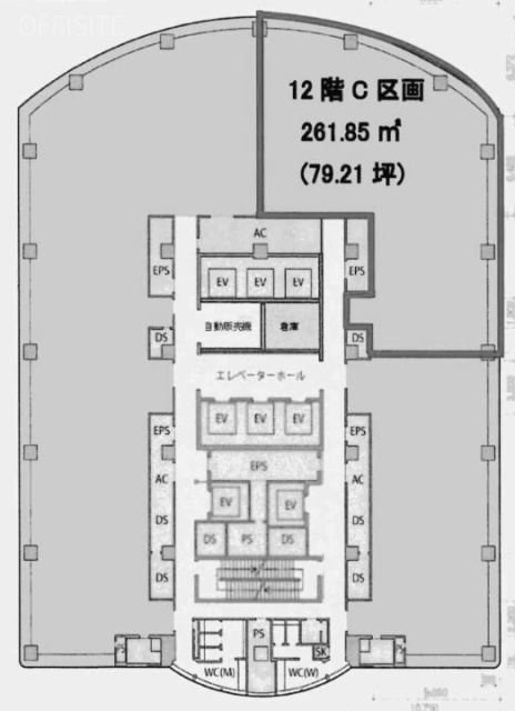 横浜東口ウィスポートビルC 間取り図