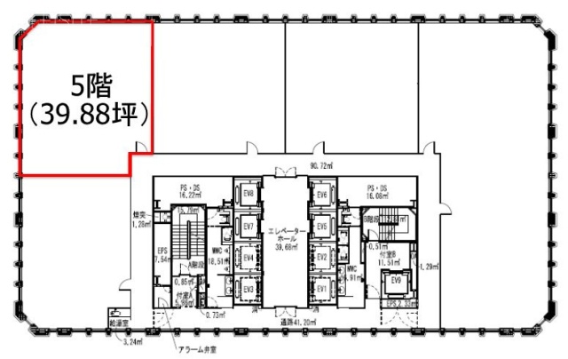 大同生命霞が関ビル5F 間取り図