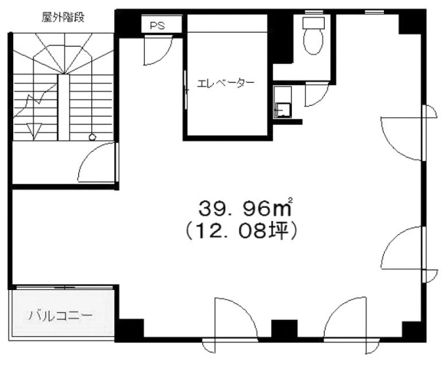 セントレック三田ビル2F 間取り図