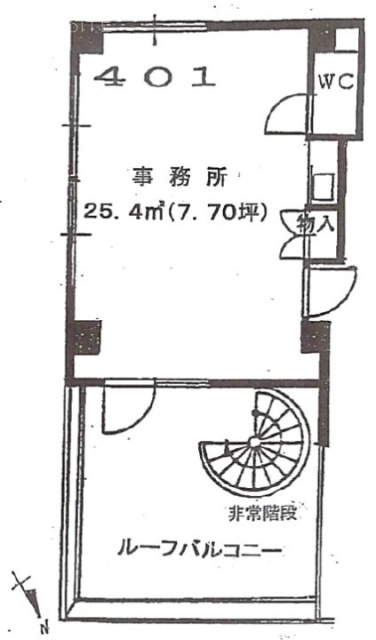 三共ビル401 間取り図