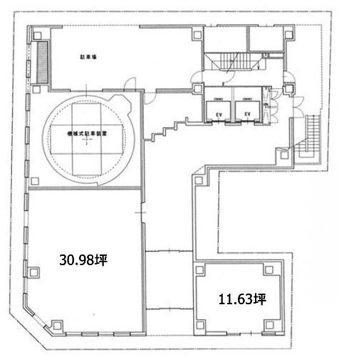 RBM築地スクエアビル1F 間取り図