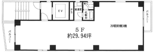 鶯ビル5F 間取り図