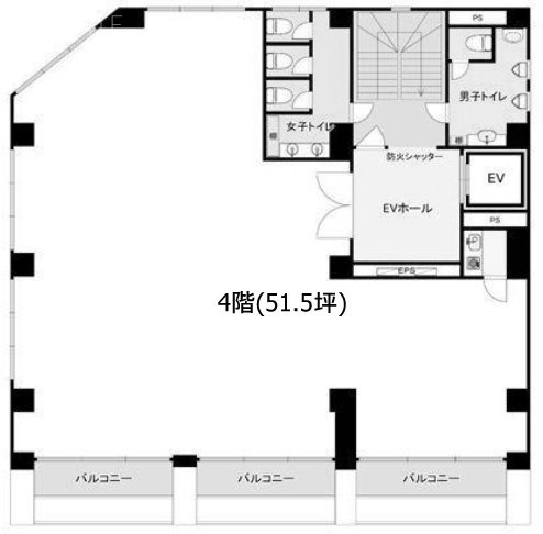 佐久間ビル4F 間取り図