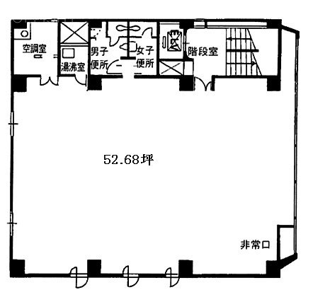 荻野ビル2F 間取り図