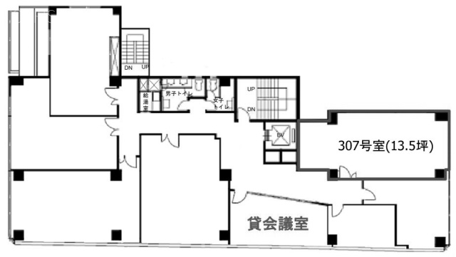 神田オーシャンビル307 間取り図
