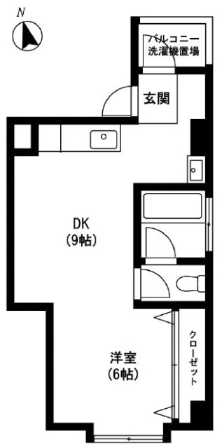 マンションキリイ201 間取り図