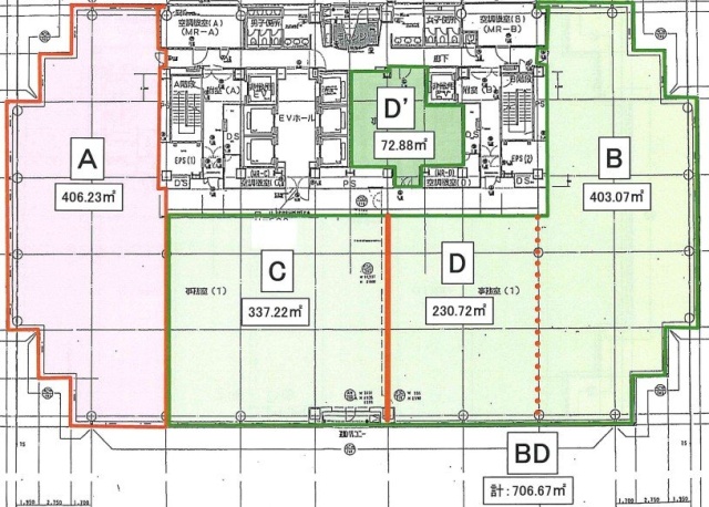 武蔵小杉タワープレイスBCD 間取り図