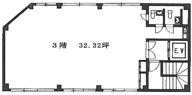 目黒オーケービル3F 間取り図