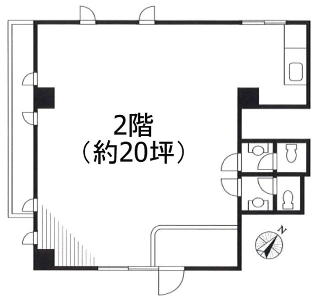 ホワイトヒル清水201 間取り図