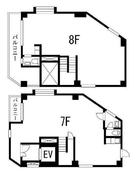 ナオビル7F～8F 間取り図