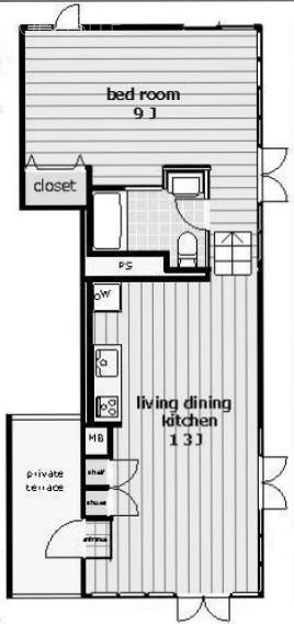 S・N HOUSEビル3F 間取り図