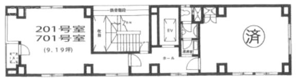 文昌堂ビル201 間取り図