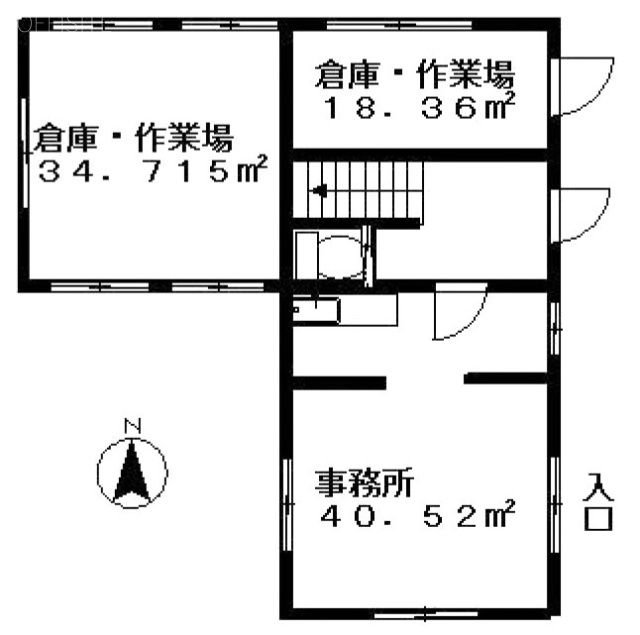 前田ビル1F 間取り図