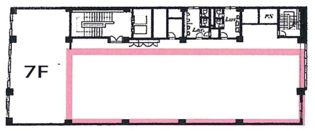 三越前福島ビル7F 間取り図