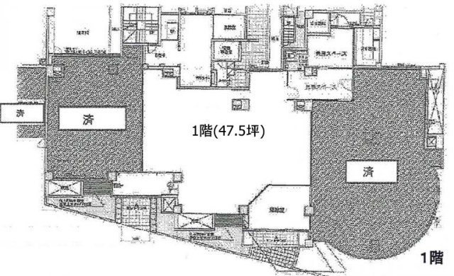 クール・セリシエビル1F 間取り図