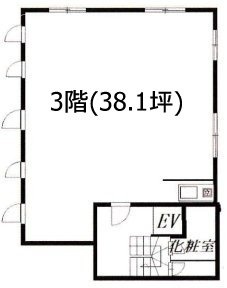 呉羽小野木(くれは)ビルC 間取り図