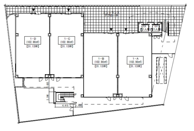 (仮)本川越駅前新築工事A 間取り図