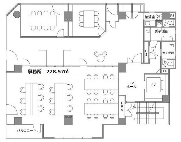 ザ・パークレックス新川7F 間取り図