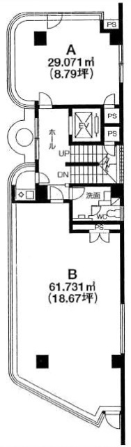 小田原屋ビルB 間取り図