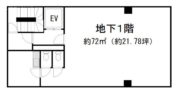岩田ビルB1F 間取り図