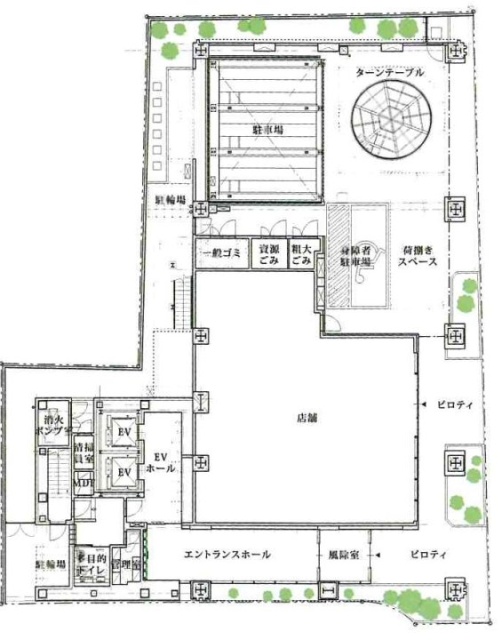S-GATE赤坂ビル1F 間取り図