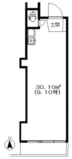 四谷ニューマンション209 間取り図